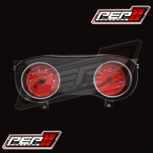 Dodge Charger Daytona Edition Gauge Face; 200 MPH; Red