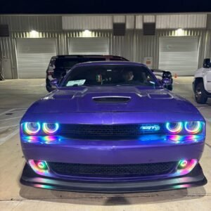Challenger RGB FLOW SERIES Water proof external mount halo kit. Headlights 2015 +