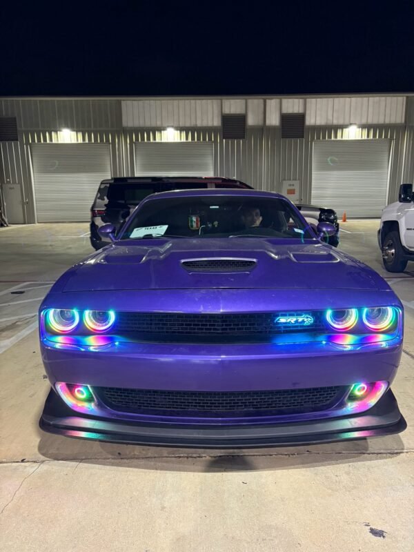 Challenger RGB FLOW SERIES Water proof external mount halo kit. Headlights 2015 +