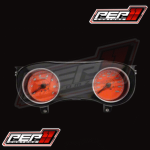 Dodge Charger Daytona Edition Gauge Face; 200 MPH; Orange